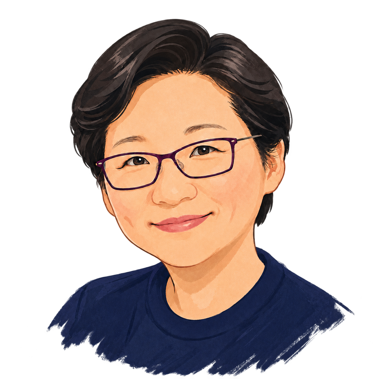 Illustrated portrait of Agnes Wong